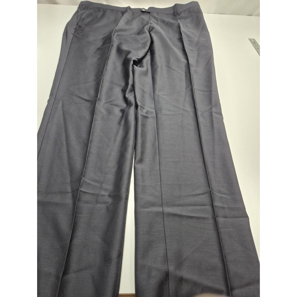 Galante Dress Pants Men's 50x36 Gray Wool Flat Front Straight Italy NWT